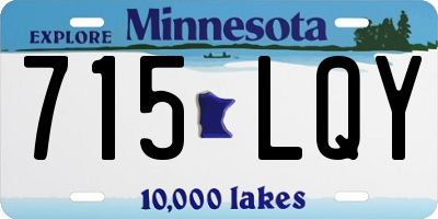 MN license plate 715LQY