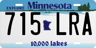 MN license plate 715LRA