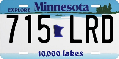 MN license plate 715LRD