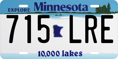 MN license plate 715LRE