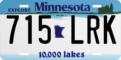 MN license plate 715LRK