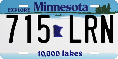 MN license plate 715LRN