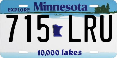 MN license plate 715LRU