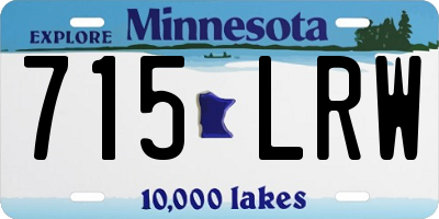 MN license plate 715LRW