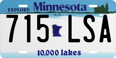 MN license plate 715LSA