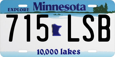MN license plate 715LSB