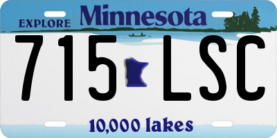 MN license plate 715LSC