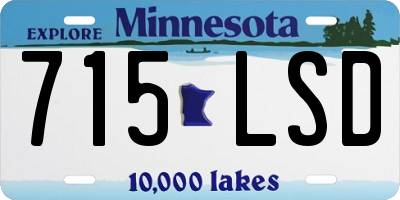 MN license plate 715LSD