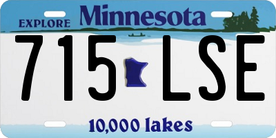 MN license plate 715LSE
