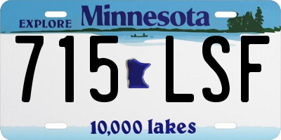 MN license plate 715LSF