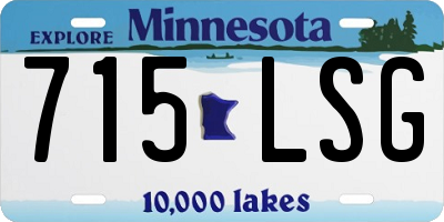 MN license plate 715LSG