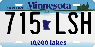 MN license plate 715LSH