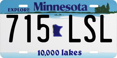 MN license plate 715LSL
