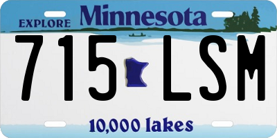 MN license plate 715LSM