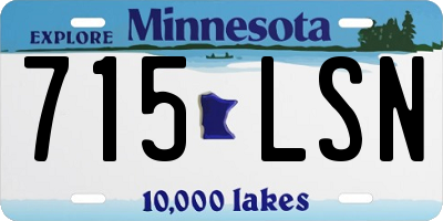 MN license plate 715LSN