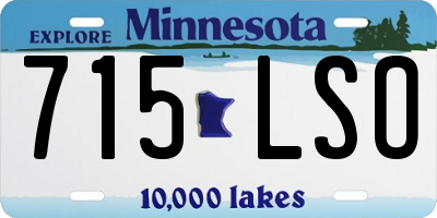 MN license plate 715LSO
