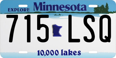 MN license plate 715LSQ