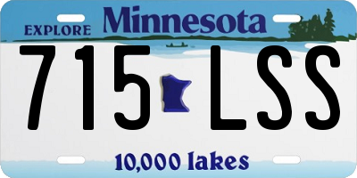 MN license plate 715LSS