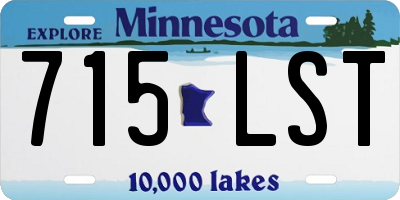 MN license plate 715LST
