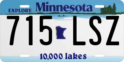 MN license plate 715LSZ