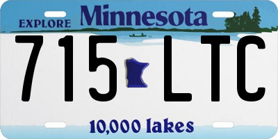 MN license plate 715LTC