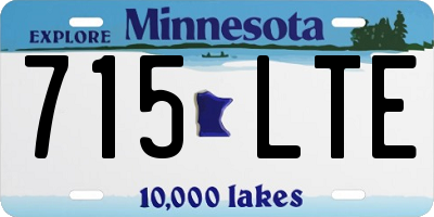 MN license plate 715LTE