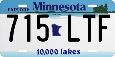 MN license plate 715LTF