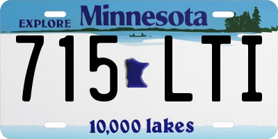 MN license plate 715LTI