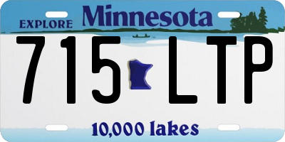 MN license plate 715LTP