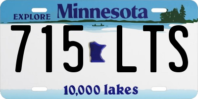 MN license plate 715LTS