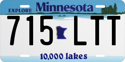 MN license plate 715LTT