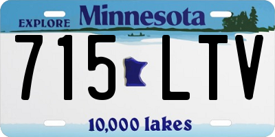 MN license plate 715LTV