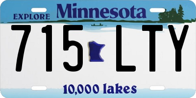 MN license plate 715LTY