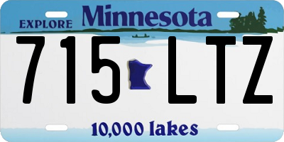 MN license plate 715LTZ