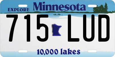 MN license plate 715LUD