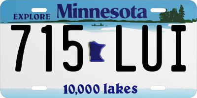 MN license plate 715LUI