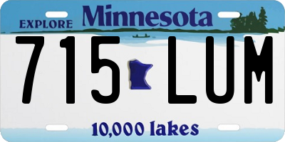 MN license plate 715LUM