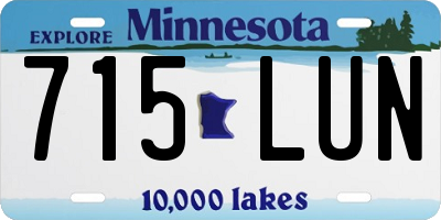 MN license plate 715LUN
