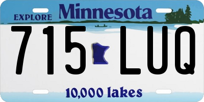 MN license plate 715LUQ