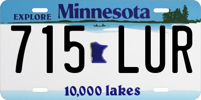 MN license plate 715LUR