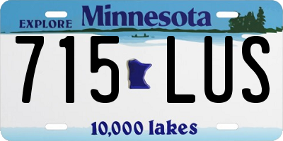 MN license plate 715LUS