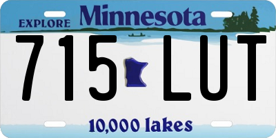 MN license plate 715LUT