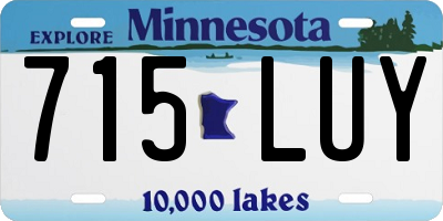 MN license plate 715LUY