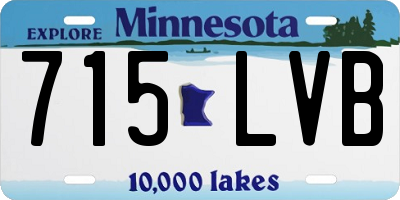 MN license plate 715LVB