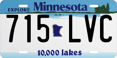 MN license plate 715LVC