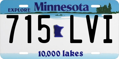 MN license plate 715LVI