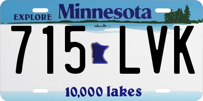 MN license plate 715LVK