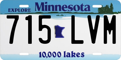 MN license plate 715LVM