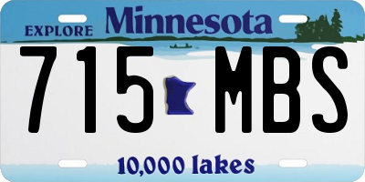 MN license plate 715MBS