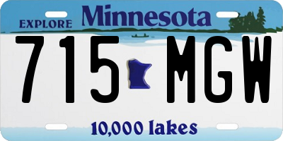 MN license plate 715MGW